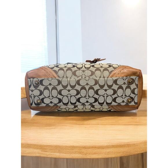 Y2K Coach 10508 Hampton Signature Satchel Bag & Wristlet - Picture 4 of 16